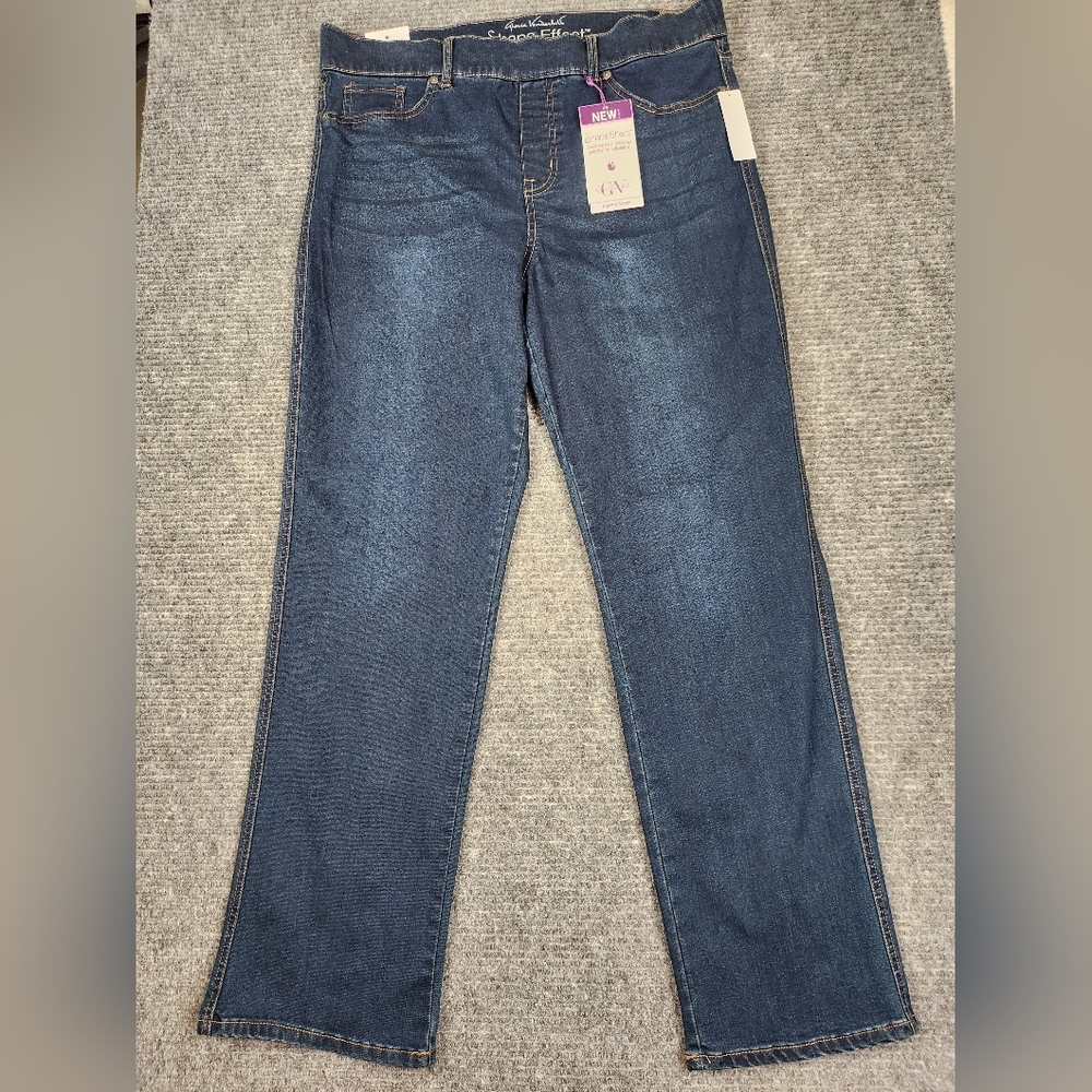 Gloria Vanderbilt Shape Effect High Rise Straight Leg Jeans Kansas Plus 16 NWT